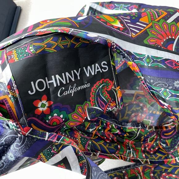 Johnny Was California Eco Tote Bag Floral Multicolor Reusuable Handles Large - Picture 8 of 9